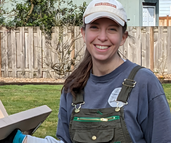 Gephry - student in garden