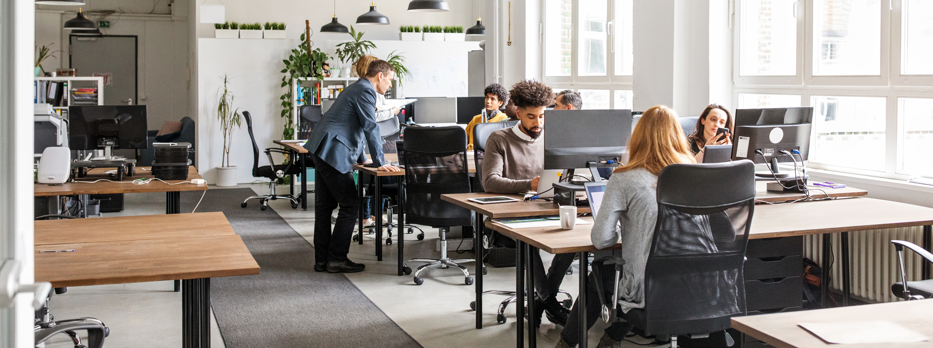 Workers in the office