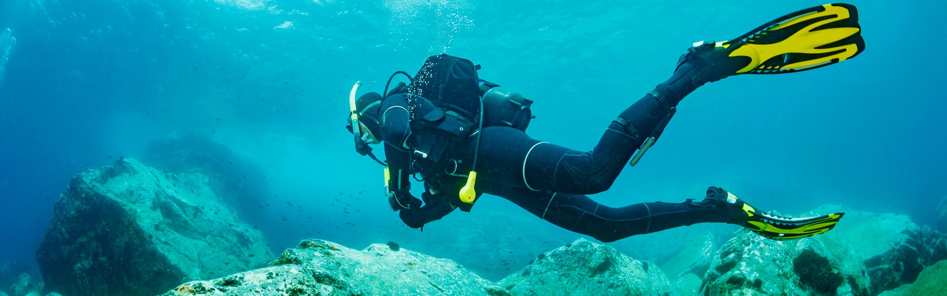 Scubadiver in the ocean