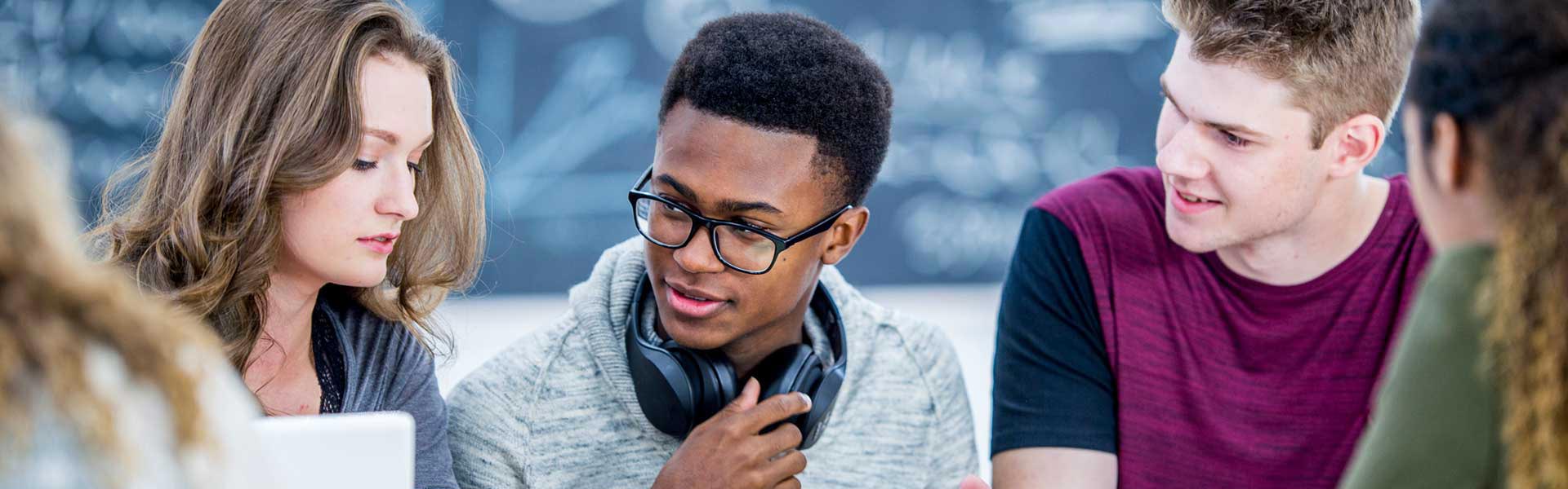 Students in the classrom