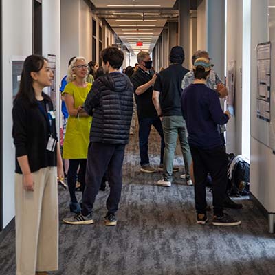 Students and faculty at the Edmonds College research symposium