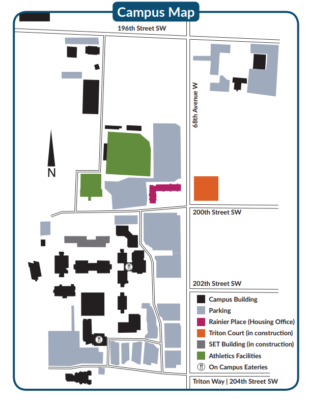 map of th edmonds college campus