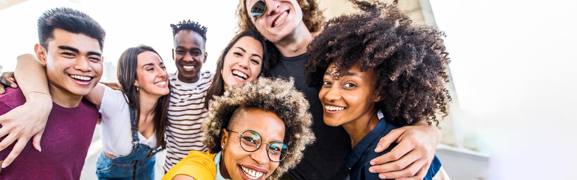 Group of diverse students